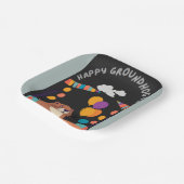 グラウンドホッグの日のお祝い：影か輝き？ ペーパープレート (傾斜あり)