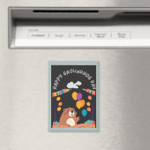 グラウンドホッグの日のお祝い：影か輝き？ マグネット (インサイチュ (食洗機))