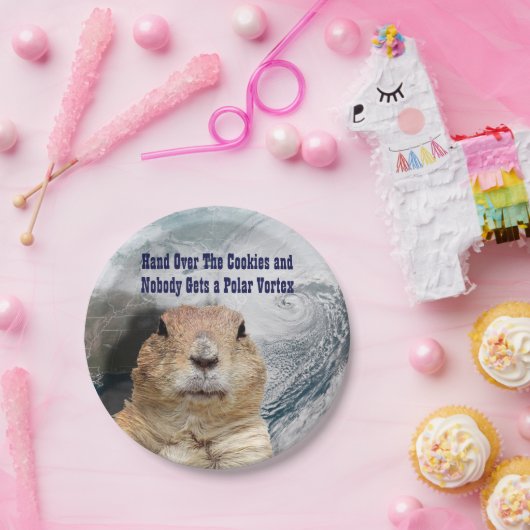 グラウンドホッグの日の極渦 ペーパープレート (パーティー)