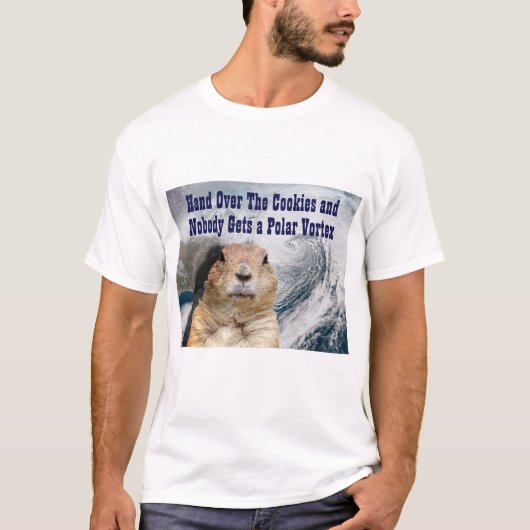 グラウンドホッグの日の極渦 Tシャツ (正面)