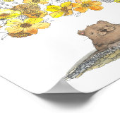 グラウンドホッグの日の水色 ポスター (角)