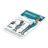 グラウンドホッグの日フレキシブルマグネット マグネット (左側)