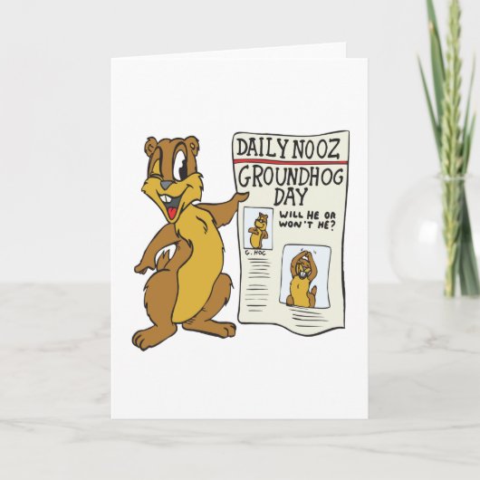 グラウンドホッグの日 カード (正面)