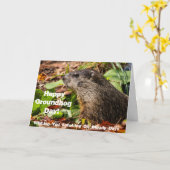 グラウンドホッグの日 カード (黄色い花)