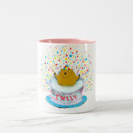 グラウンドホッグの日 ツートーンマグカップ (中央)