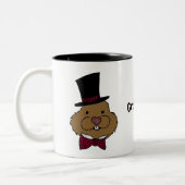 グラウンドホッグの日 |トップハットボウタイ ツートーンマグカップ (左)