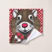 グラウンドホッグの日 バスタオルセット (ウォッシュタオル)