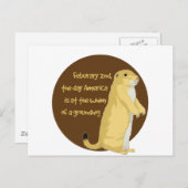 グラウンドホッグの日 ポストカード (正面/裏面)