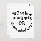 グラウンドホッグの日 – 早期春は？クラ ポストカード (正面/裏面)