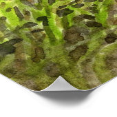 グラウンドホッグの芝生の食べ物中に座る ポスター (角)