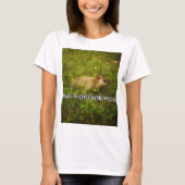 グラウンドホッグのTシャツを抱き締める Tシャツ (正面)