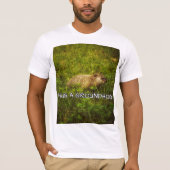 グラウンドホッグのTシャツを抱き締める Tシャツ (正面)