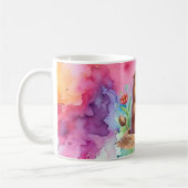 グラウンドホッグをテーマにしたコーヒーマグ コーヒーマグカップ (左)