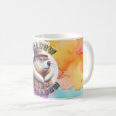 グラウンドホッグをテーマにしたコーヒーマグ コーヒーマグカップ (正面右)