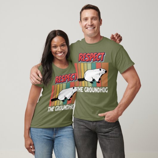 グラウンドホッグを尊重する Tシャツ (ユニセックス)