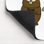 グラウンドホッグを抱く マウスパッド (コーナー)