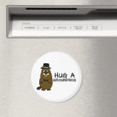 グラウンドホッグを抱く マグネット (インサイチュ (食洗機))