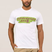 グラウンドホッグデイの木文字 Tシャツ (正面)