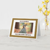 グラウンドホッグデイカード カード (黄色い花)