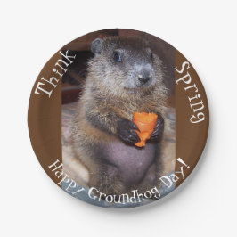 グラウンドホッグデイ紙プレート ペーパープレート