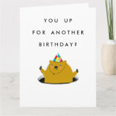 グラウンドホッグデイ誕生日 カード (正面)