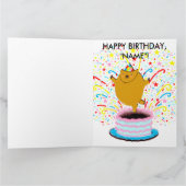 グラウンドホッグデイ誕生日 カード (内部)