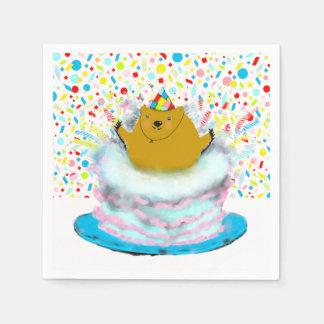 グラウンドホッグデイ誕生日 スタンダードカクテルナプキン