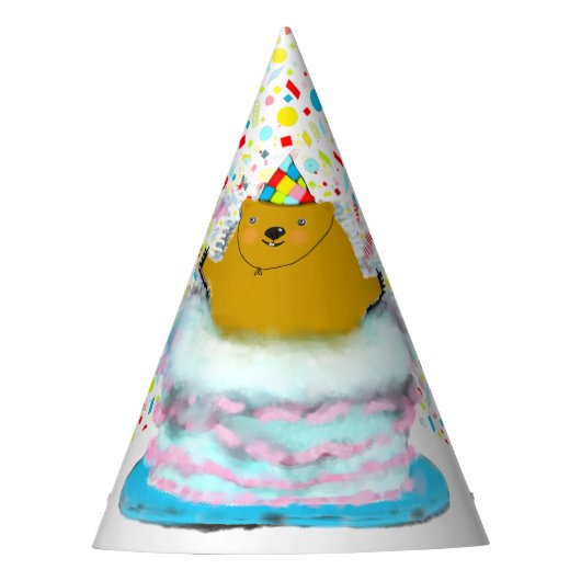 グラウンドホッグデイ誕生日 パーティーハット (正面)