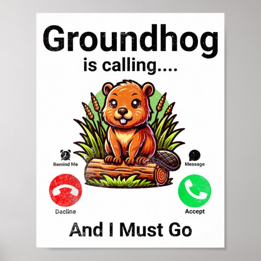 グラウンドホッグデーに行かなきゃ Groundhog Day ポスター (正面)