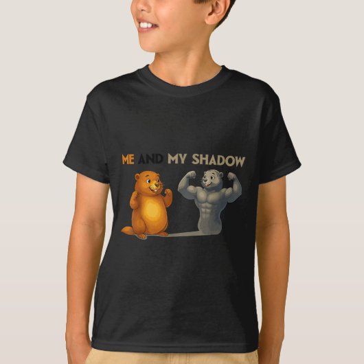 グラウンドホッグデーのおもしろデザイン Tシャツ (正面)