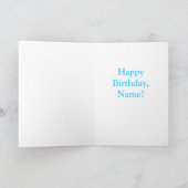 グラウンドホッグデーのお誕生日 カード (内部)