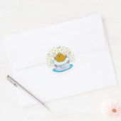 グラウンドホッグデーのお誕生日 ラウンドシール (封筒)