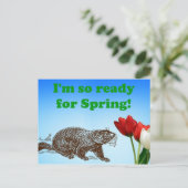 グラウンドホッグデー準備完了春休日 シーズンポストカード (スタンド正面)