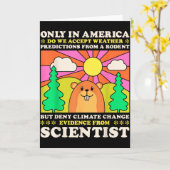 グラウンドホッグデー アメリカだけ ロドントの天気予報 カード (黄色い花)