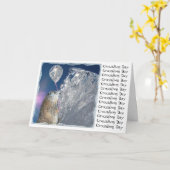 グラウンドホッグデー カード (黄色い花)