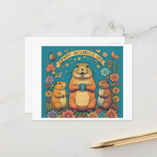 グラウンドホッグデー 春の祝祭 ポストカード