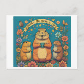 グラウンドホッグデー 春の祝祭 ポストカード (正面)