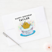 グラウンドホッグデー 誕生日 スクエアステッカー スクエアシール (封筒)