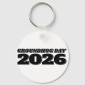 グラウンドホッグデー 2026 キーホルダー (裏面)