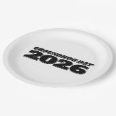 グラウンドホッグデー 2026 ペーパープレート (アングル)