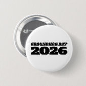 グラウンドホッグデー 2026 缶バッジ (正面&裏面)