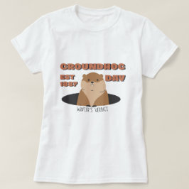 グラウンドホッグデーTシャツ | リトロ EST 1887 Tシャツ