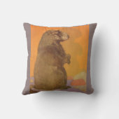 グラウンドホッグプリント クッション (裏面)