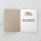 グラウンドホッグ誕生日 カード (内部)