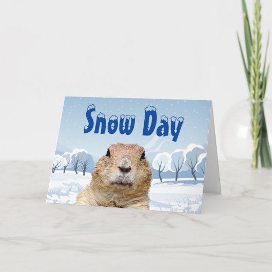 グラウンドホッグ雪の日 カード (正面)