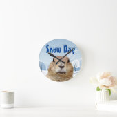 グラウンドホッグ雪の日 ラウンド壁時計 (ホーム)