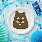 グラウンドホッグ顔 ペーパープレート (パーティー)