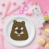 グラウンドホッグ顔 ペーパープレート (パーティー)