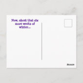 グラウンドホッグ4月の愚かな日 ポストカード (裏面)