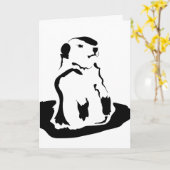 グラウンドホッグ カード (黄色い花)